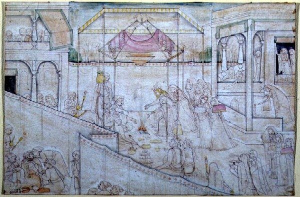 47.110/1759 Ægteskabet mellem Nala og Damayanti, fra 