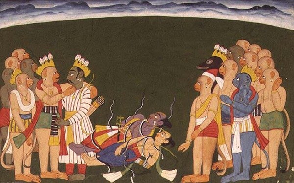 Rama og Lakshmana angreb med nagapasa, fra 