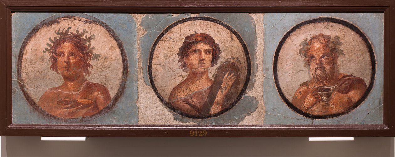 Medaljon-portrætter, Pompeji af School Roman