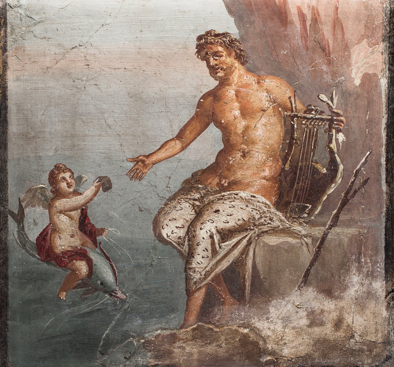 Polyfemos og Galatea, Herculaneum af School Roman
