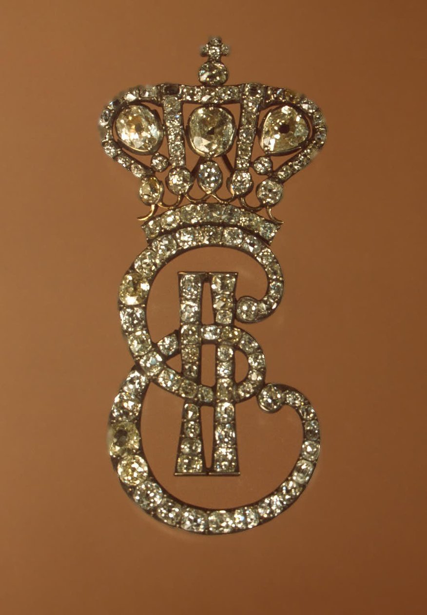 Tilbehør til en Maid of Honour, ca. 1770-80 (diamant) af School Russian