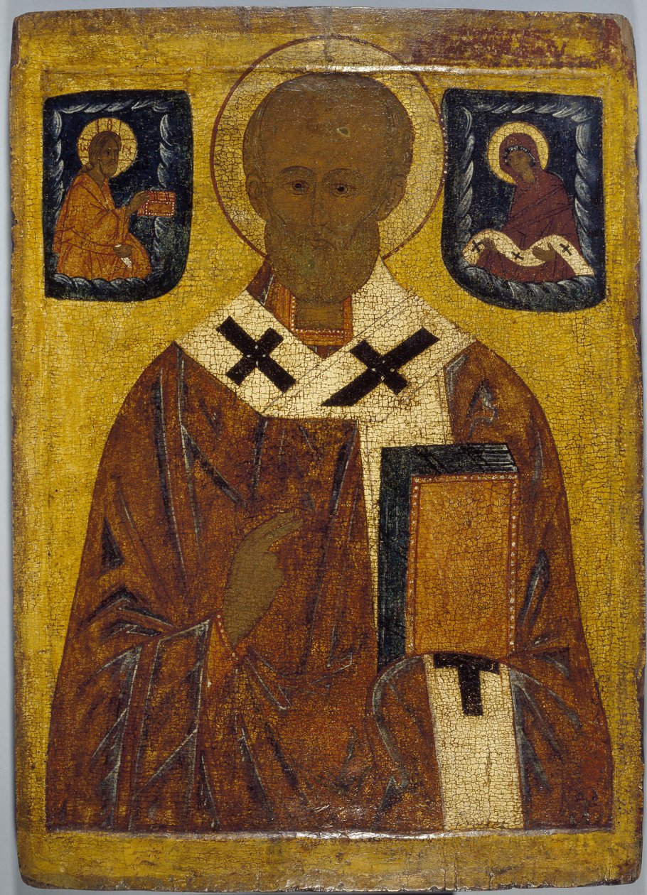 St Nicholas ikon af School Russian