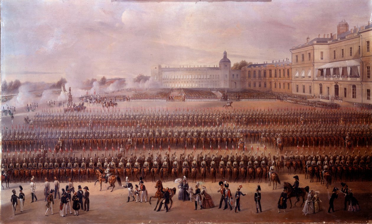 Indvielse i 1852 af monumentet dedikeret til Paul I i Gatchina under Nicholas I
