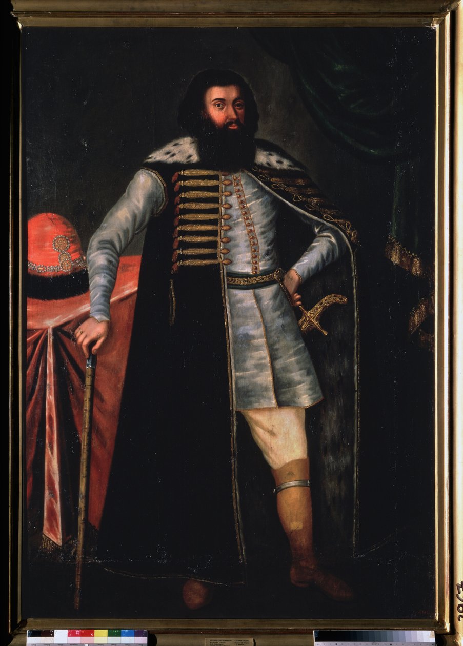 Portræt af grev Ivan Repnin (?). Maleri af en russisk mester, olie på lærred, 2. halvdel af 1600-tallet. Gammel russisk kunst. Det russiske statsmuseum, Sankt Petersborg. af School Russian