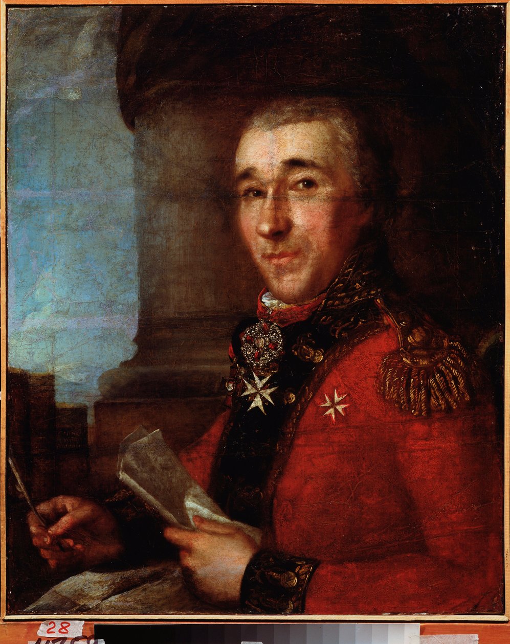 Portræt af general grev Alexey Arakcheyev (Alexis Arakcheiev) (Arakcheev) (1769-1834). Maleri af en russisk mester, olie på lærred, slutningen af ​​1700-tallet. Far Eastern Art Museum, Khabarovsk (Rusland). af School Russian