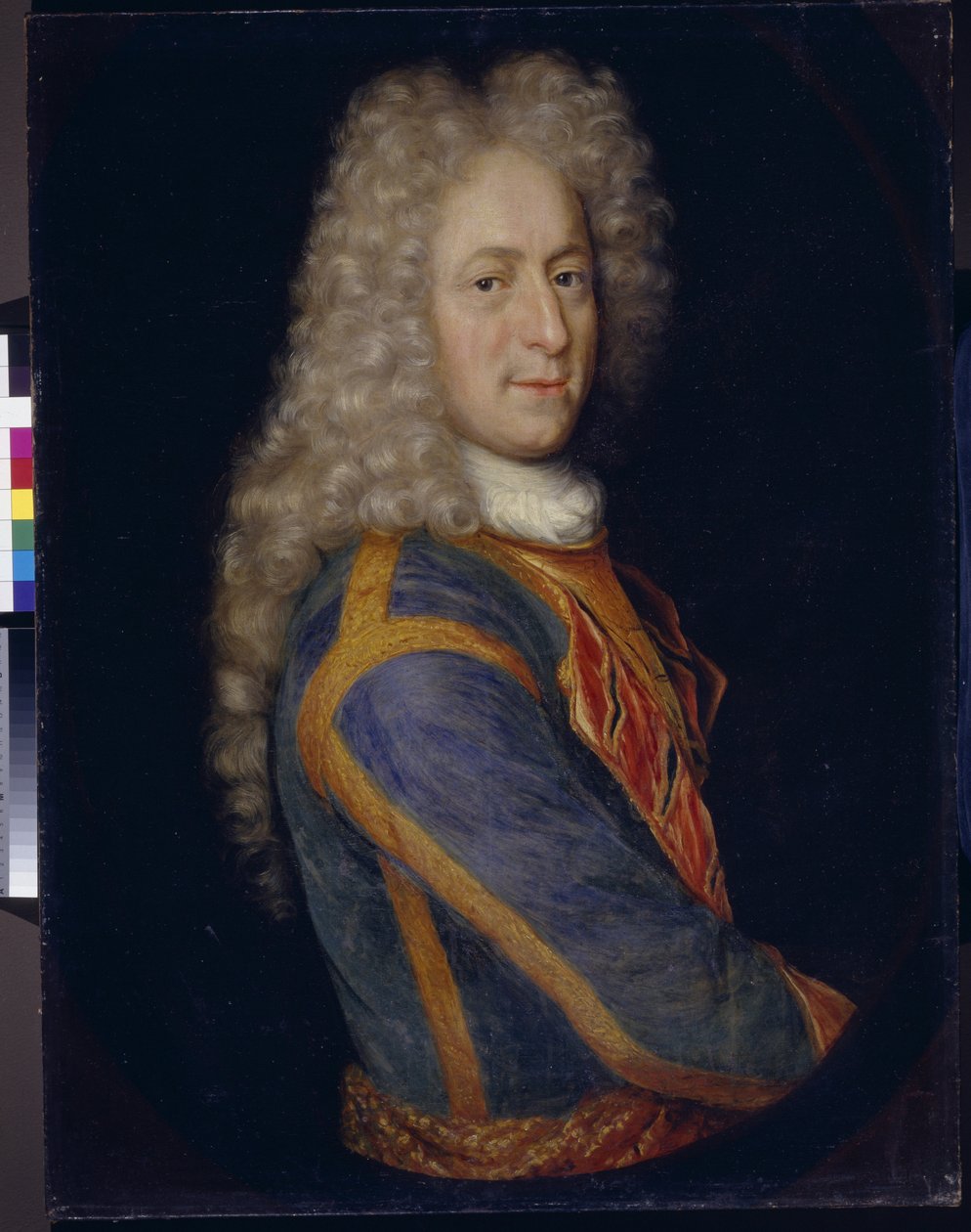Portræt af marskal Ivan Yurievich Trubetskoy (1667-1750) (Portræt af Ivan Yurievich Trubetskoy). Anonym maleri, olie på lærred af School Russian