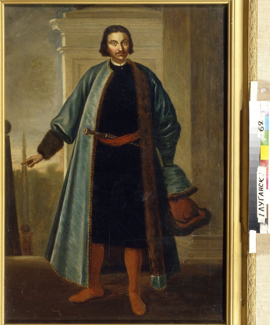 Portræt af prins Anikita Ivanovich Repnin (1668-1726). (Portræt af Prinsen A. I. Repnin). Russisk soldat og politiker, der markerede sig under den store nordlige krig (1700-1721), tjente derefter som guvernør i Livland og tæt og inderligt af School Russian