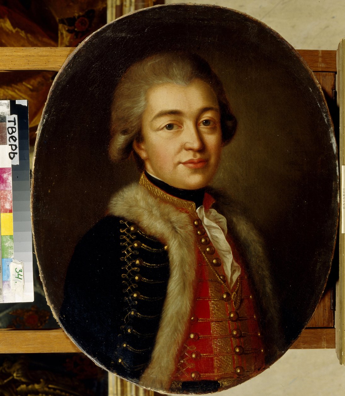 Portræt af Prins Stepan Borisovich Kurakin (1754-1805). (Portræt af Prins Stepan B. Kurakin). Anonymt maleri, olie på lærred, anden halvdel af 1700-tallet. russisk kunst af School Russian