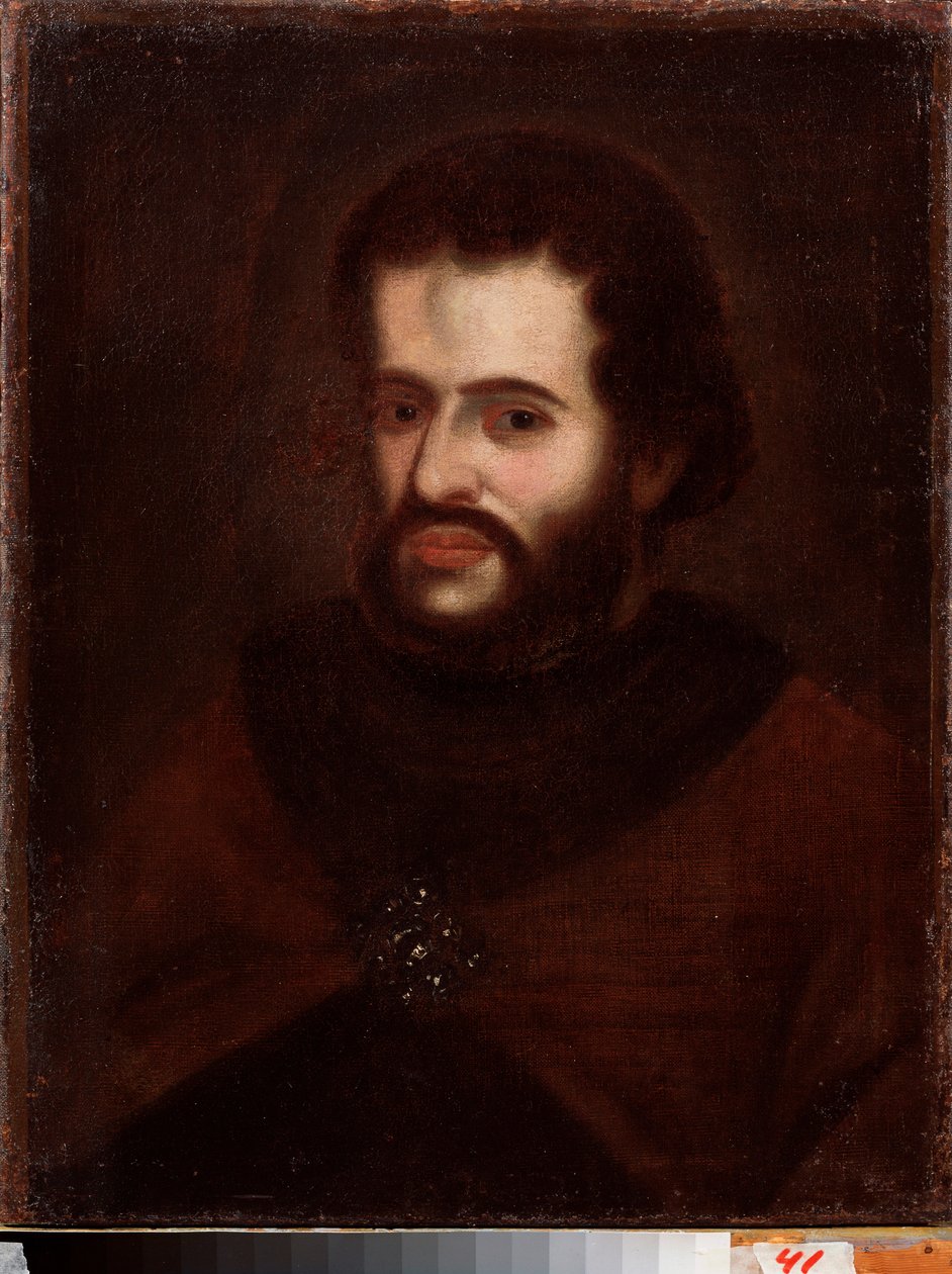 Portræt af zar Ivan V Alexeyevich (1666-1696). Maleri af en russisk mester, olie på lærred, begyndelsen af ​​1700-tallet. National Art Gallery of Komi Republic, Sykyivkar (Rusland). af School Russian