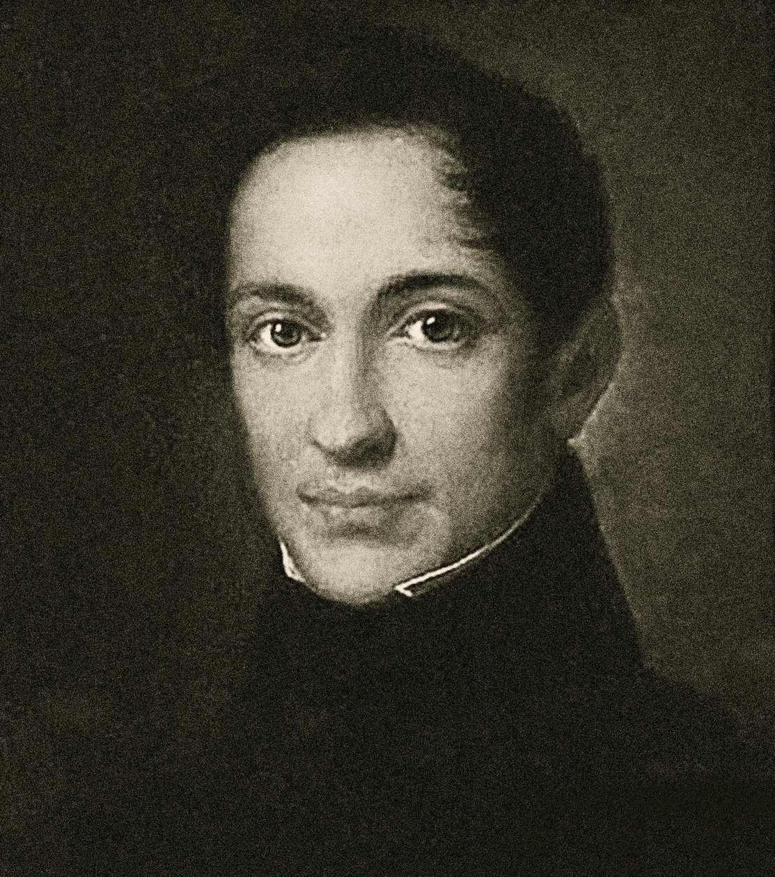 Portræt af Alexander Herzen (litho) af School Russian