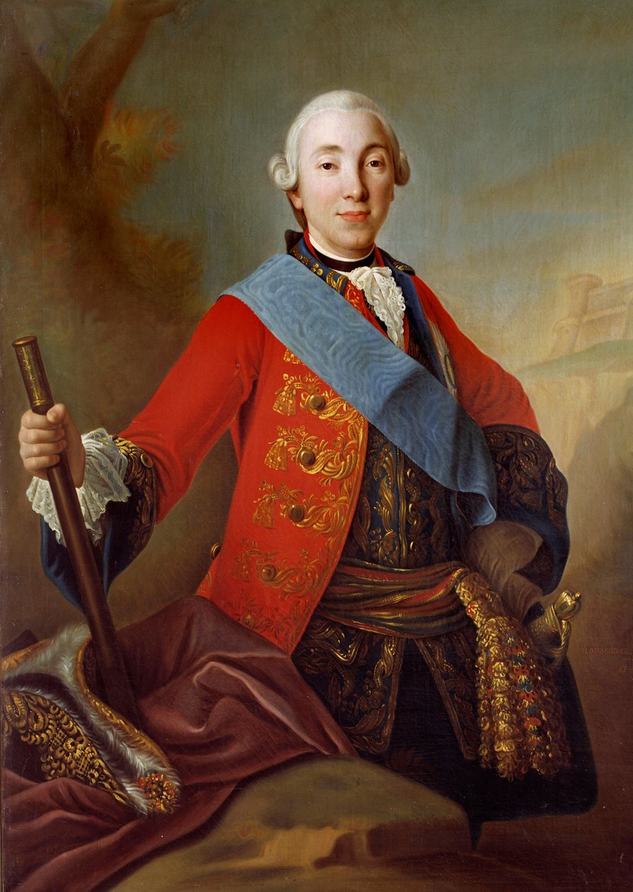 Portræt af Peter III Fedorovich (1728-1762) russisk zar Maleri af den russiske skole i det 18. århundrede. 1758 Sankt Petersborg. Eremitagemuseet af School Russian