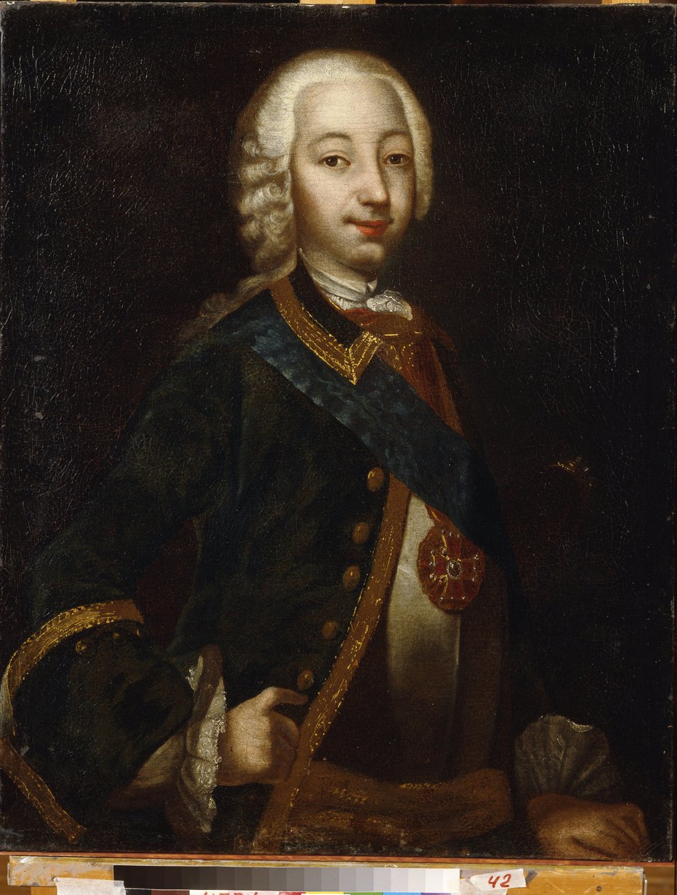 Portræt af zar Peter III af Rusland af School Russian