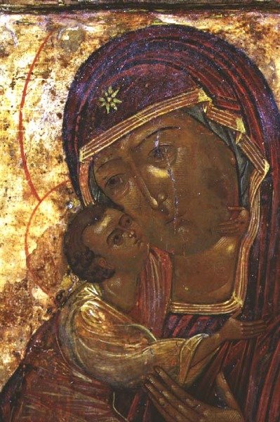 Guds Moder Theodorovskaya, ikon, slutningen af det 16. århundrede (tempera på panel) af School Russian