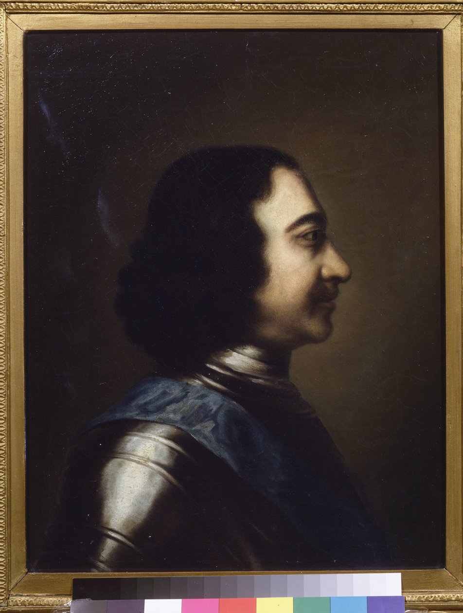 Peter i den Store (1672-1725) af School Russian