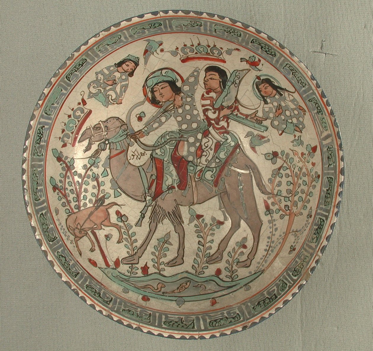 Skål med en jagtscene fra fortællingen om Bahram Gur og Azadeh af School Sasanian