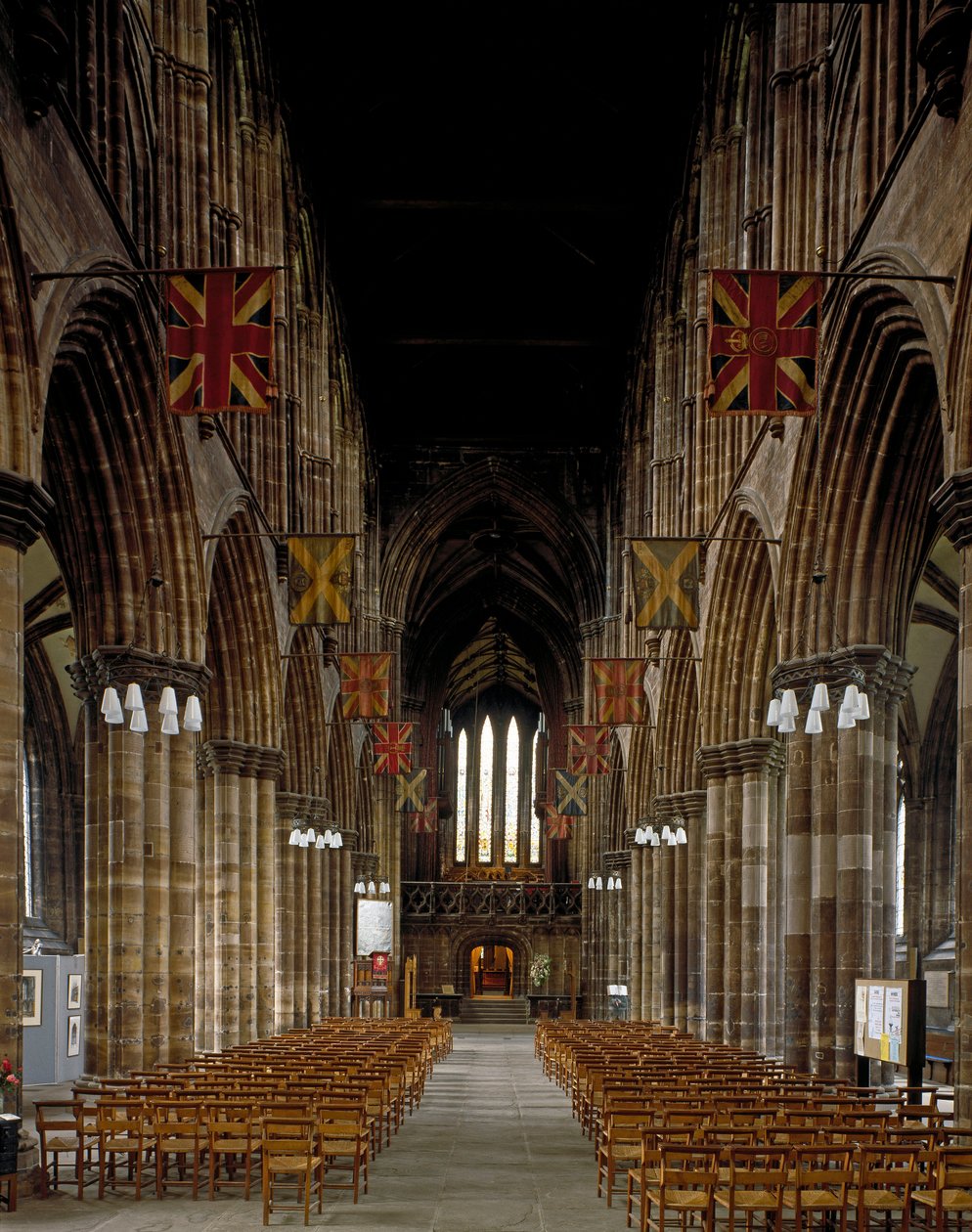 Gotisk kunst: udsigt over det indre af Glasgow Cathedral. 12. århundrede. Skotland af Scottish School