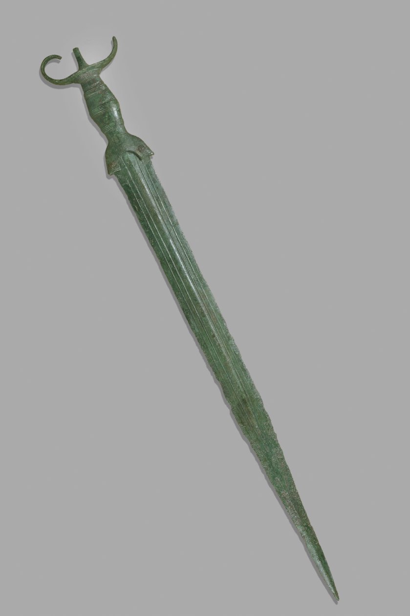 Sværd, nær Palermo, siciliansk, 8. århundrede f.Kr. (bronze) af School Sicilian