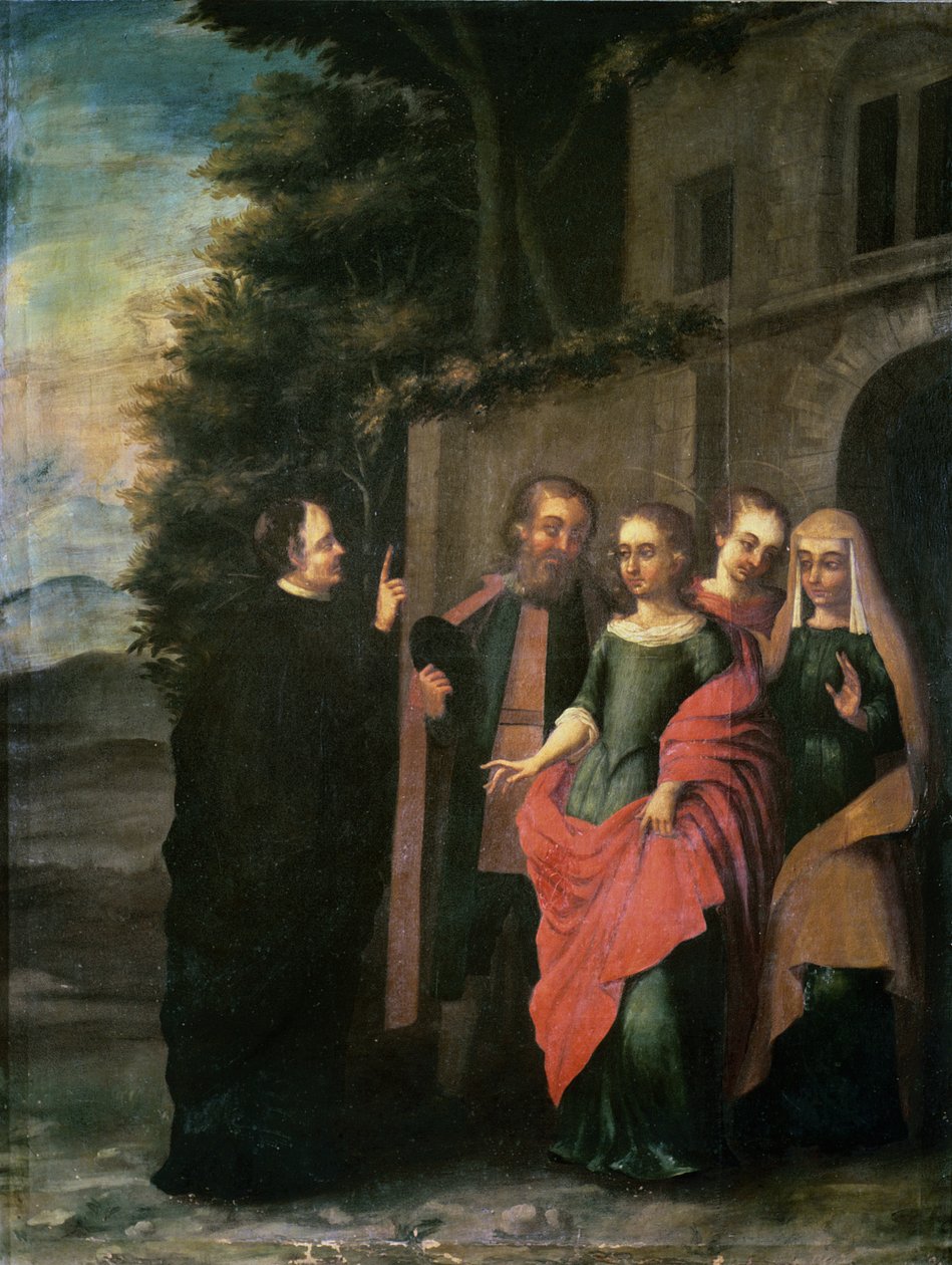 En scene fra St. Eulalia af Meridas liv af School Spanish