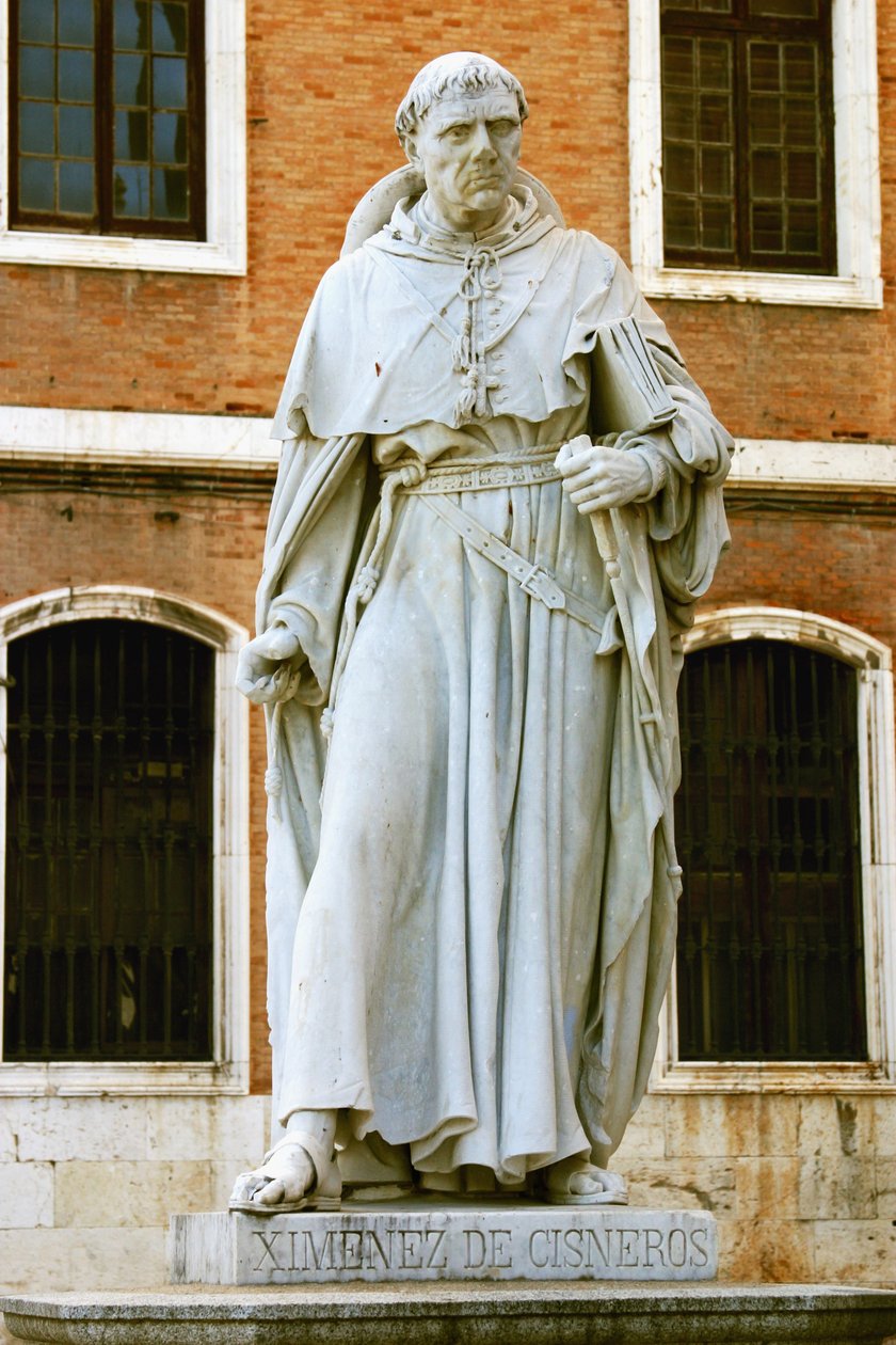 Francisco Ximinez de Cisneros (1436-1517) (marmor) af School Spanish