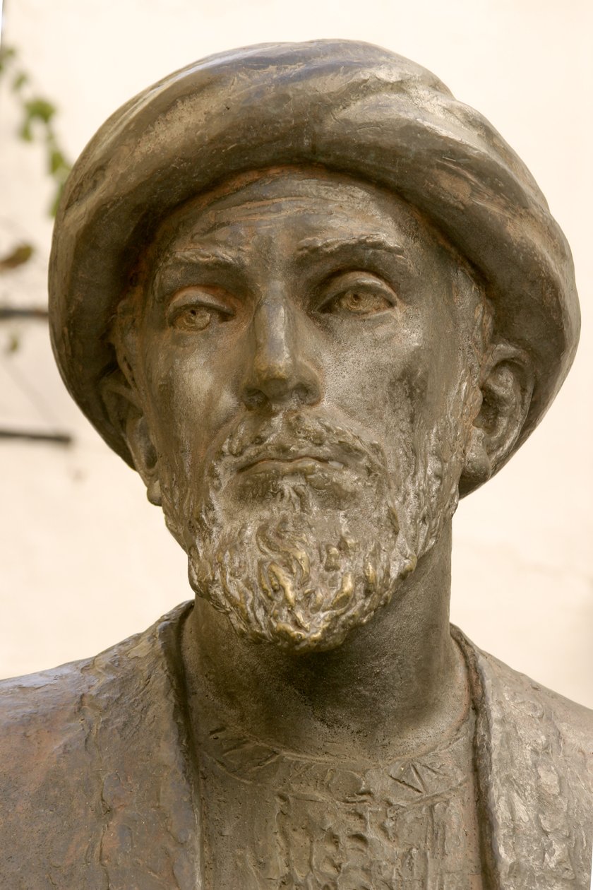 Leder af Moses Maimonides (1135-1204) (bronze) (detalje af 237390) af School Spanish