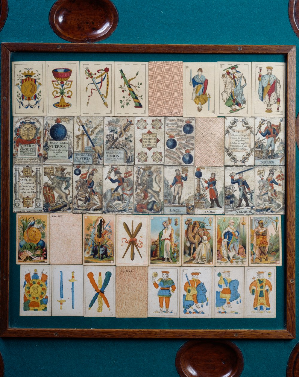 Spillekort, Detalje fra catalansk kortbord, Spanien af School Spanish