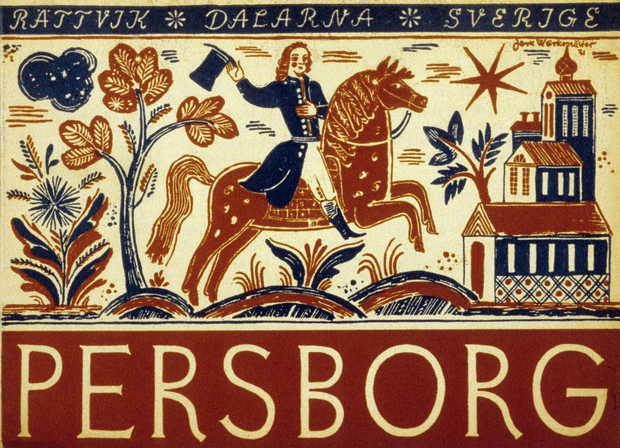 Svensk turismeplakat af School Swedish