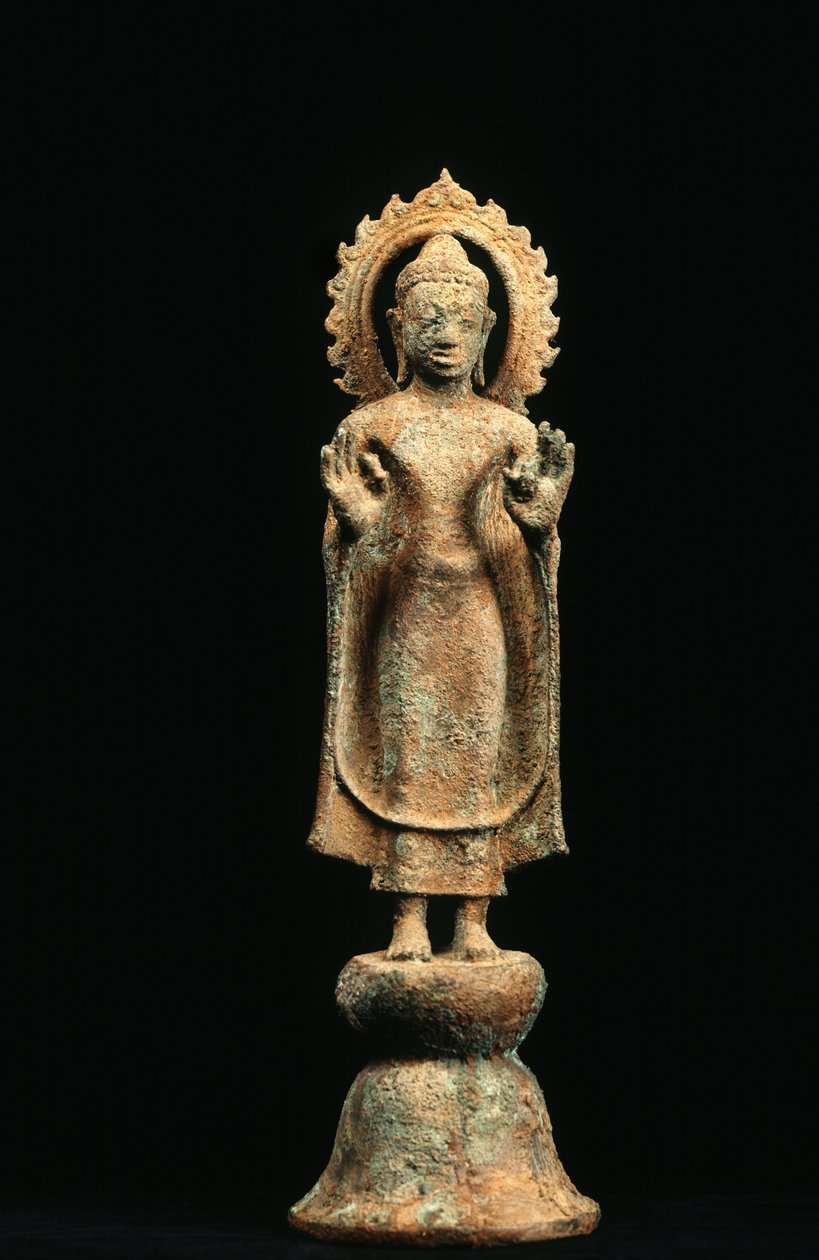 Buddha, Davaravati-periode (bronze) af School Thai