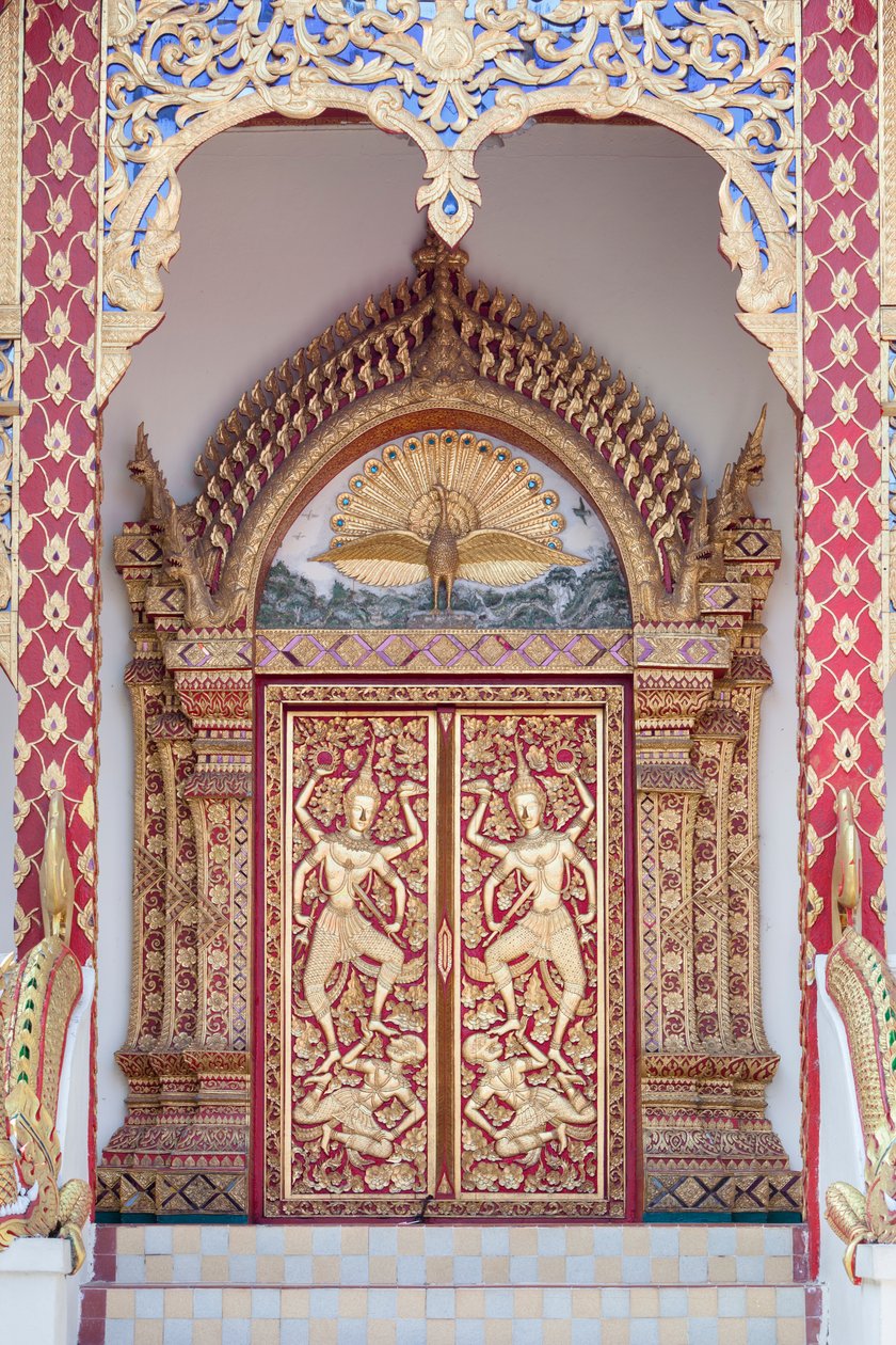 Templets dør, Wat Phrathat Doi Suthep af School Thai