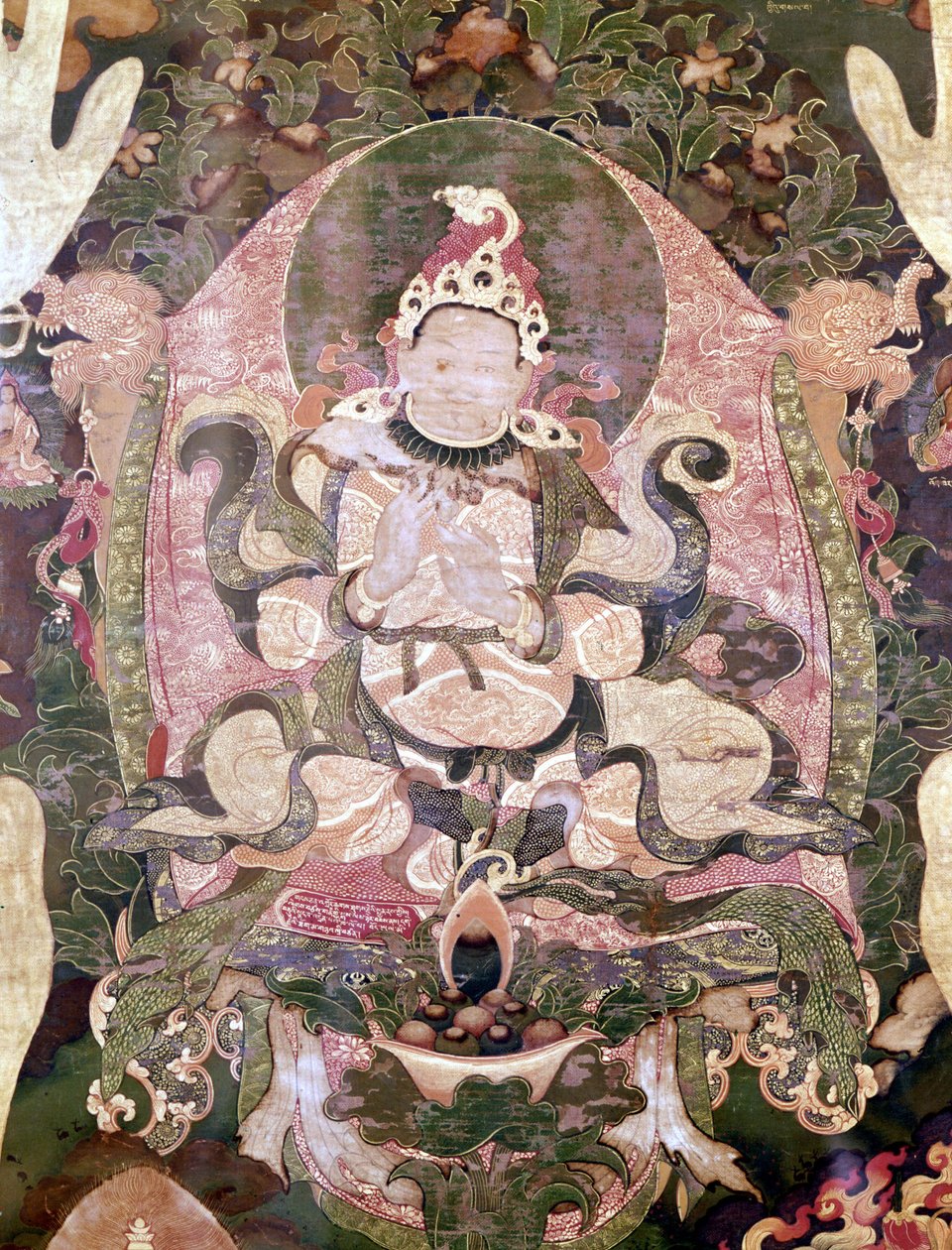 Gnya-khri-bcan-po, første konge af Tibet. Thai-til-tibetansk Paris Museum Guimet af School Tibetan