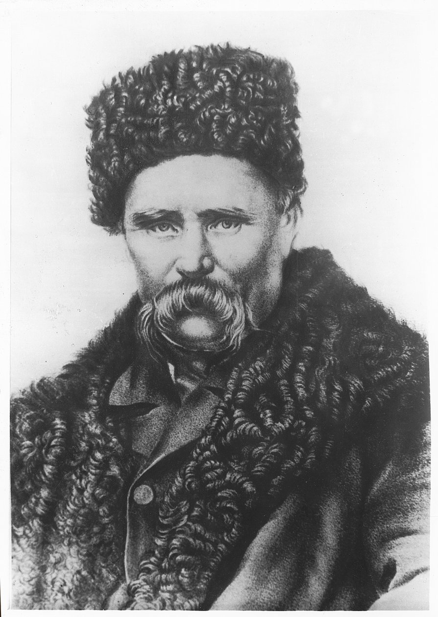 Taras Shevchenko (litho) af School Ukranian
