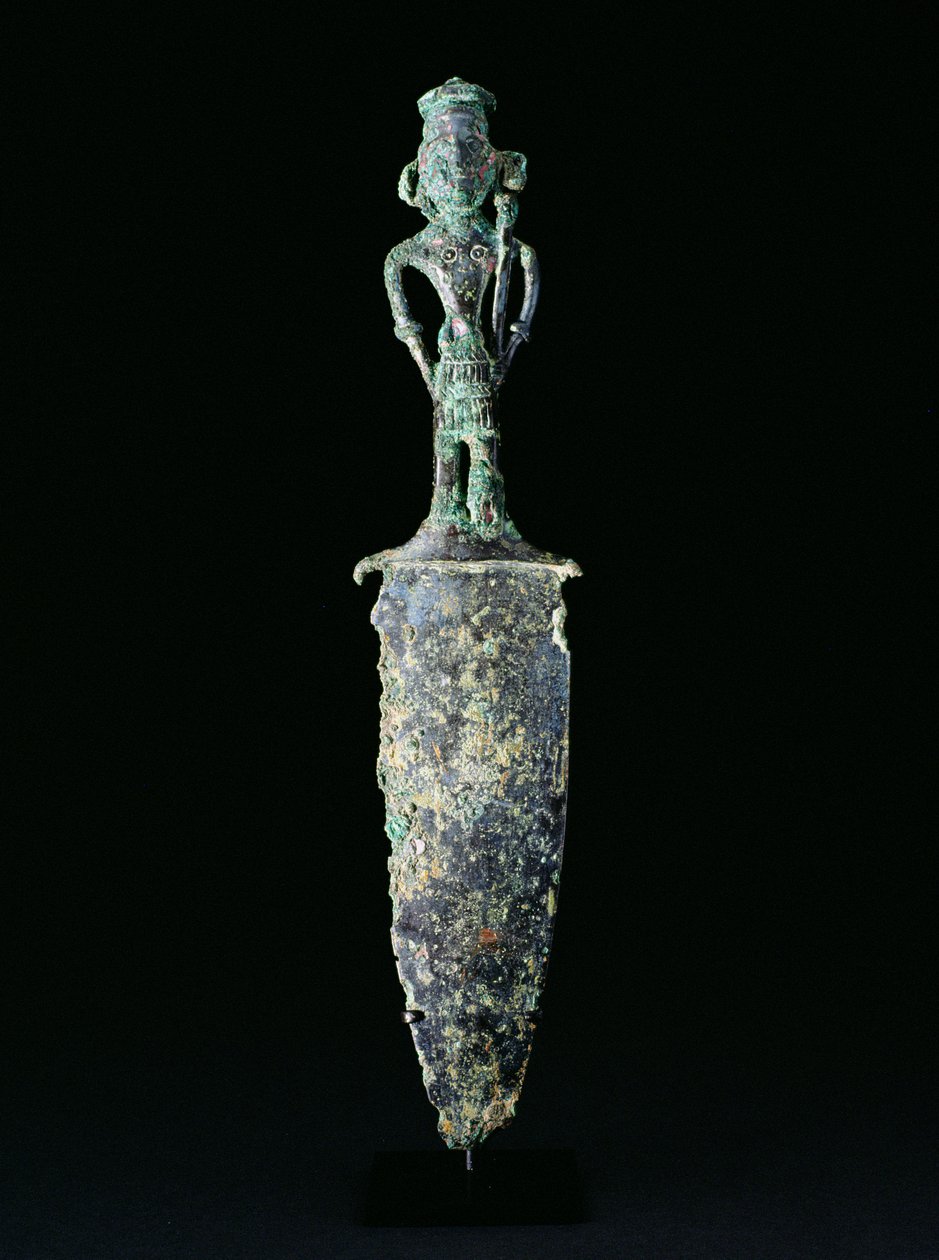 Dolk, Dongson-kultur, ca. 200 f.Kr.-200 e.Kr. (bronze) af School Vietnamese