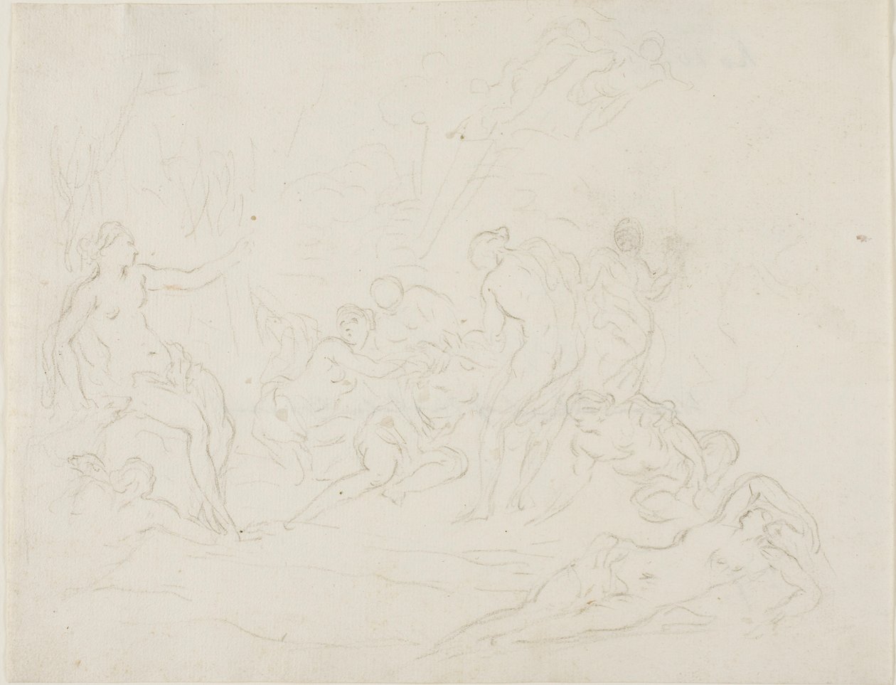 Diana og Callisto af School of Nicolas Poussin
