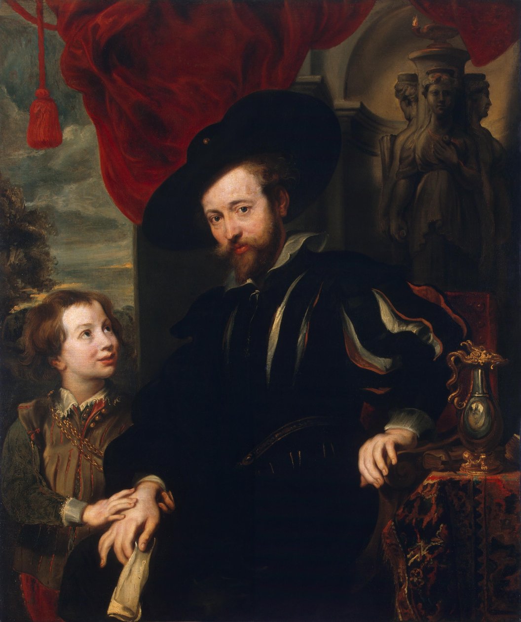Portræt af Rubens med sin søn Albert (kopi fra den forsvundne original fra slutningen af 1610