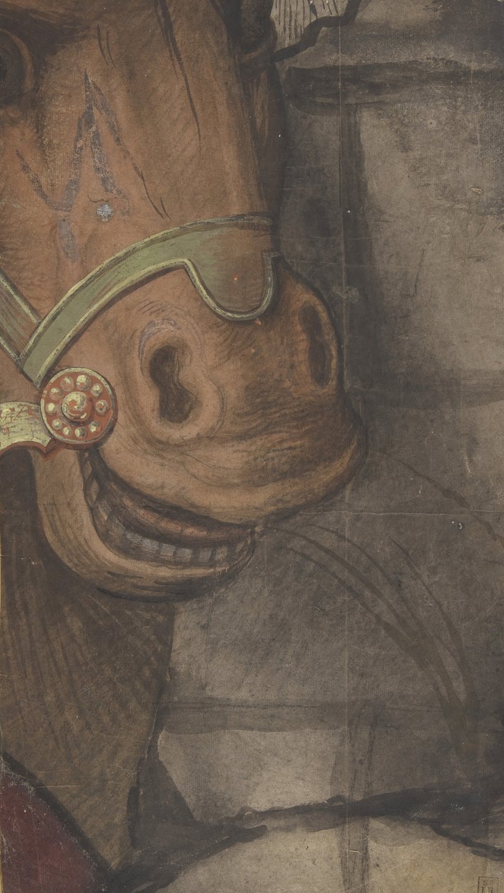 Hestehoved, 1500-1550. af School of Raphael.