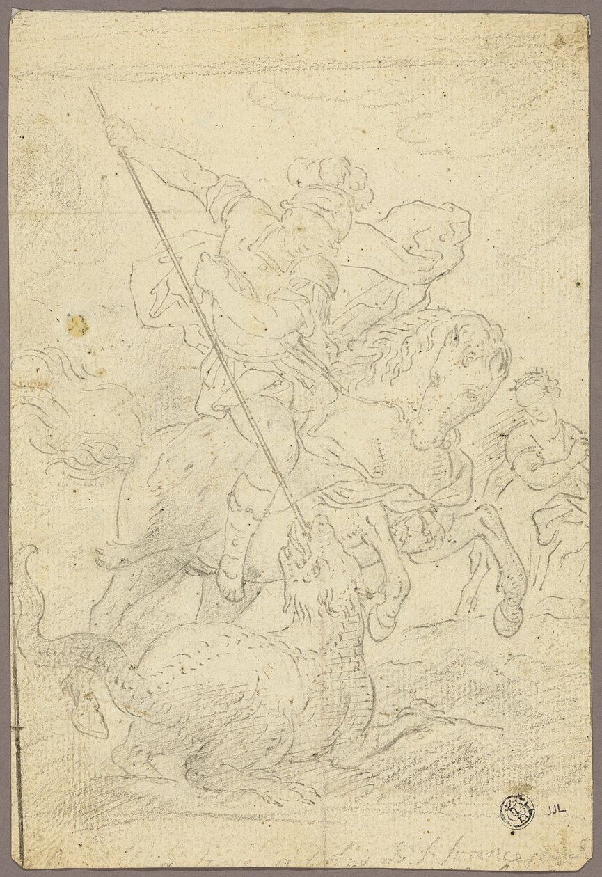 St. George og dragen af School of Raphael