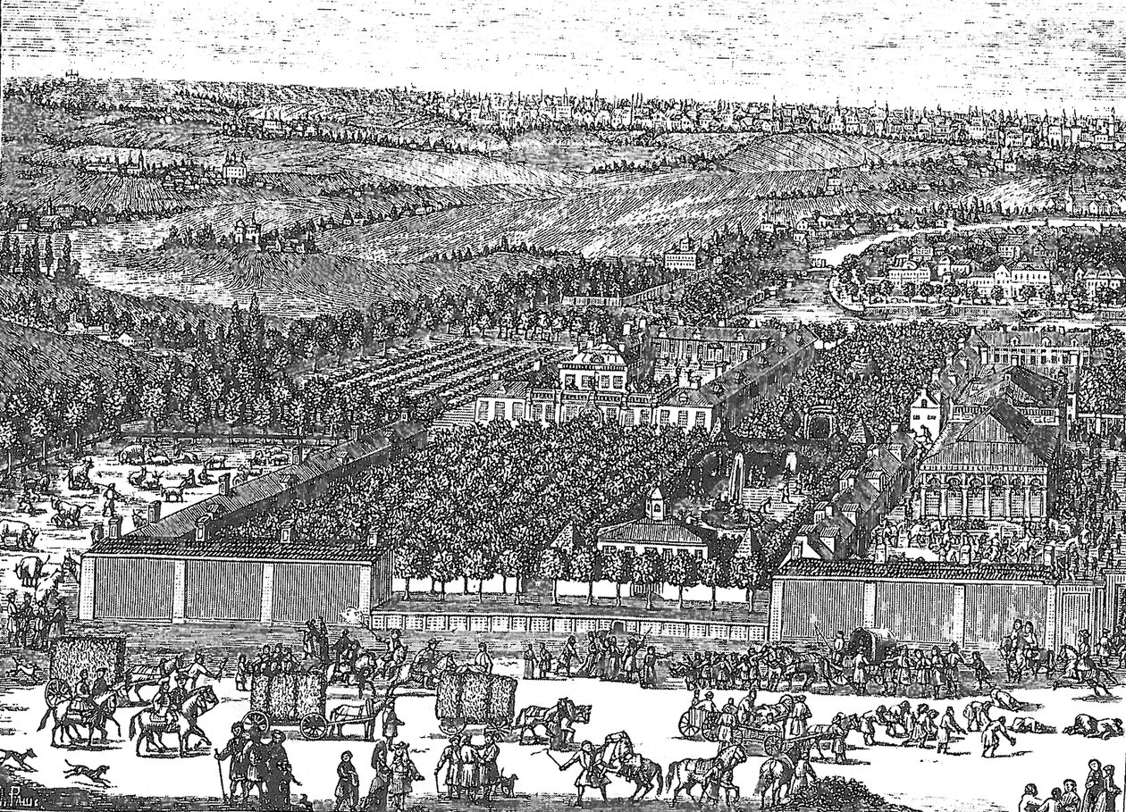 Herman Carter tyske kvarter i Moskva, 1705 af Schoonebeek