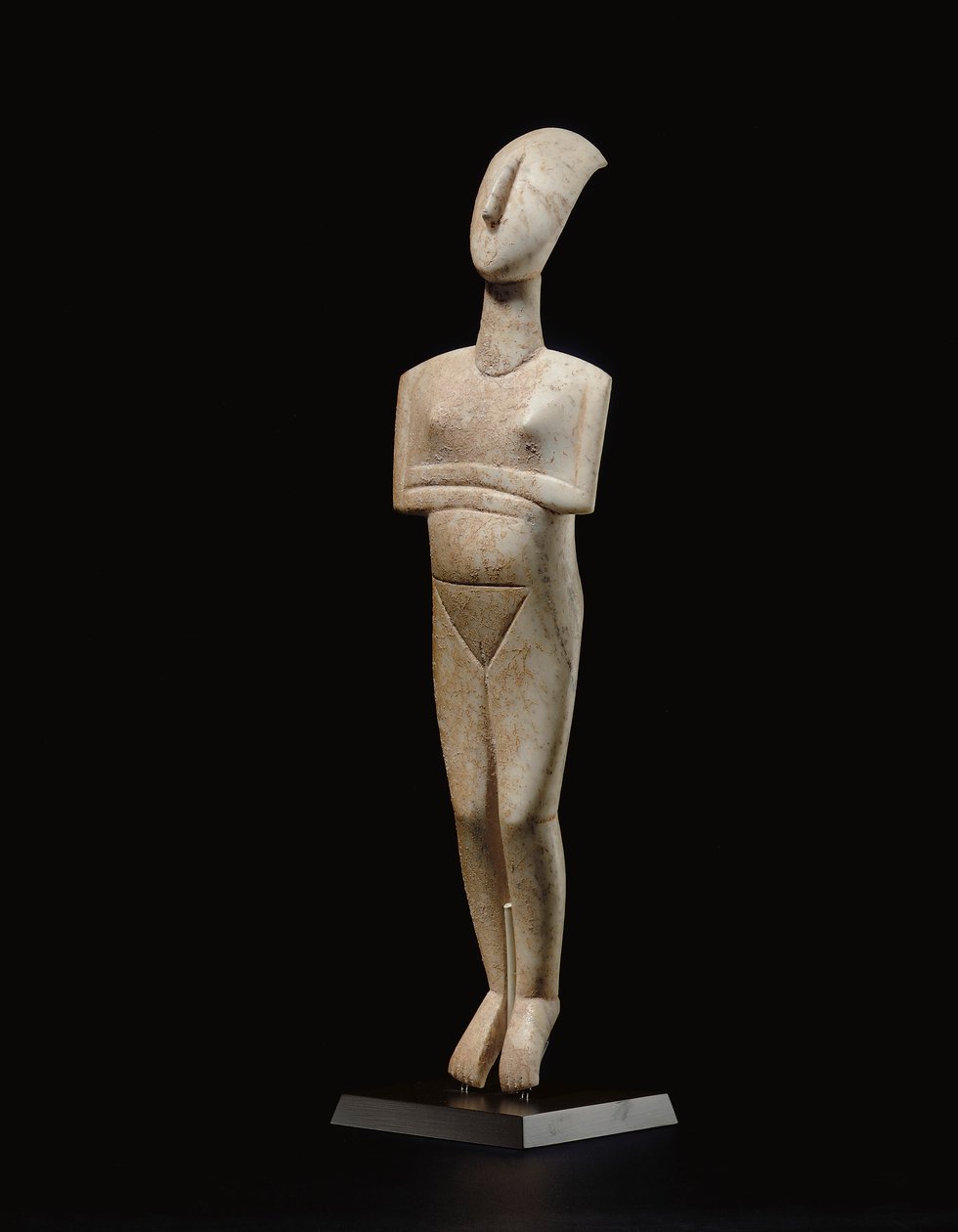 Kykladisk tilbagelænet kvindeskikkelse, navnestykke af Schuster-mesteren, Early Cycladic II, ca. 2400 f.Kr. af Schuster Master