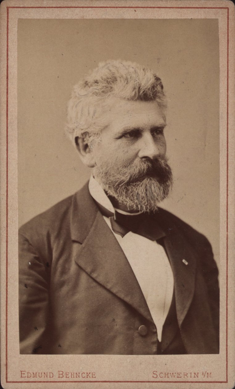 Portræt af cellisten og komponisten Georg Goltermann 1824-1898, ca. 1880. af Schwerin . Photo studio Edmund Behncke