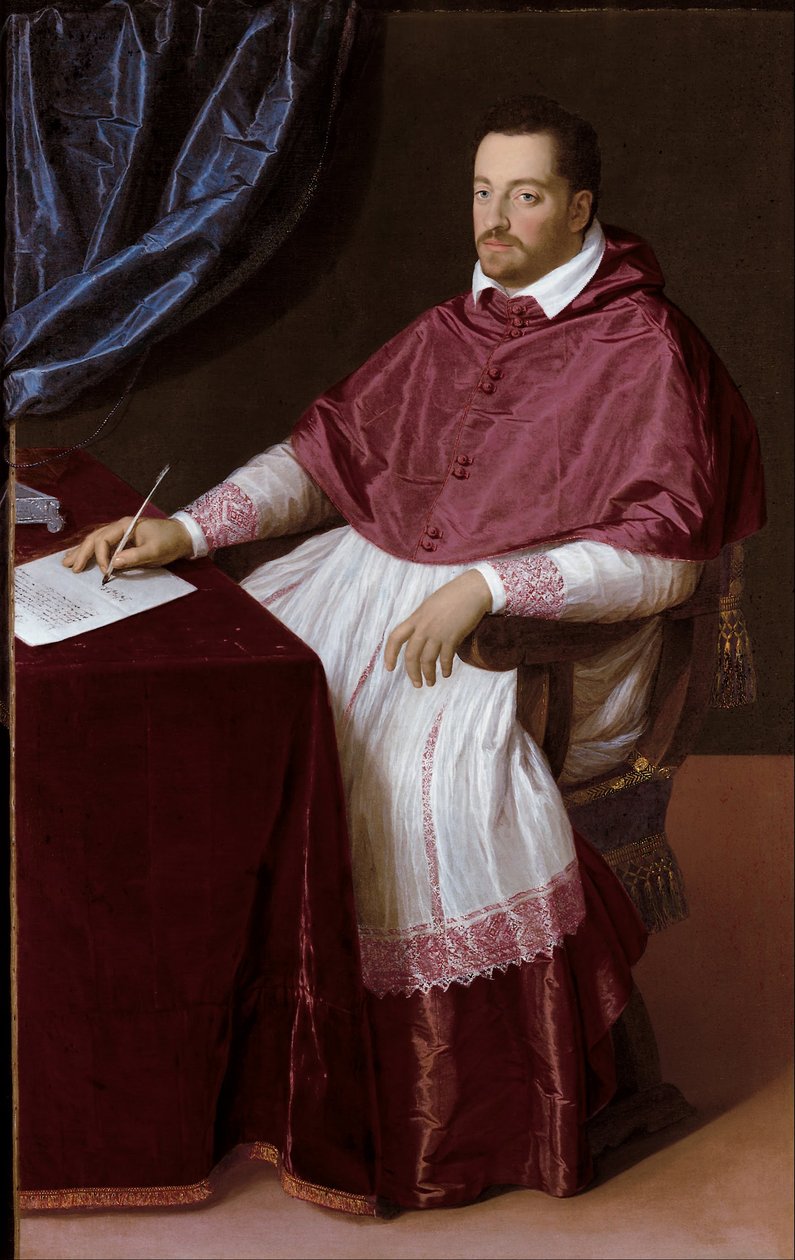 Kardinal Ferdinando de Medici, senere storhertug Ferdinando I af Toscana af Scipione Pulzone