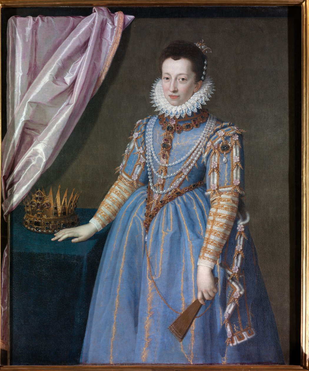 Portræt af Cristina di Lorena, storhertuginde af Toscana, 1590 af Scipione Pulzone