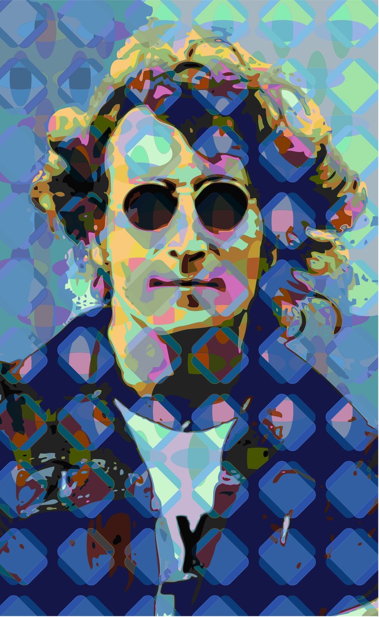 John Lennon (digital) af Scott J. Davis