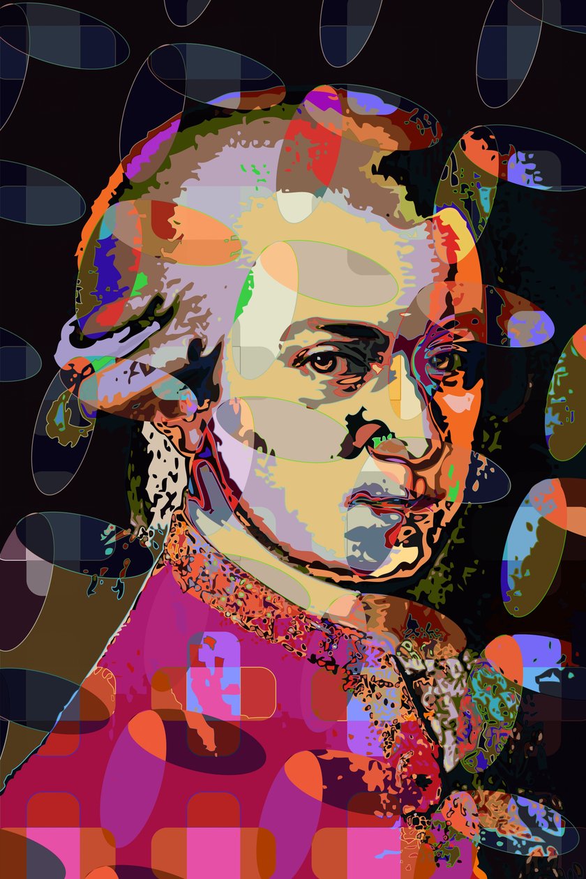 Wolfgang Amadeus Mozart (digital) af Scott J. Davis