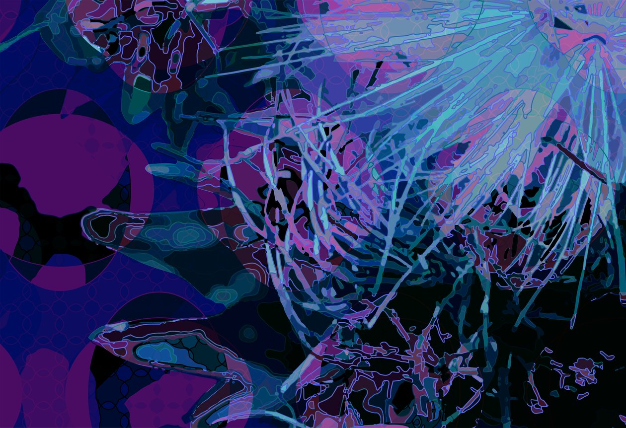 Artichoke_abst_horz3 (digital) af Scott J. Davis