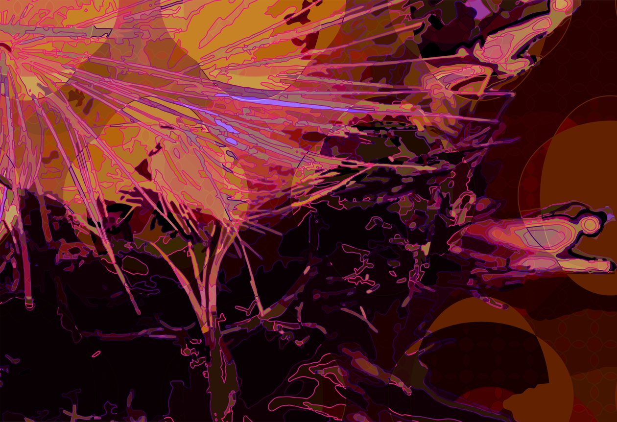 Artichoke_abst_horz6 (digital) af Scott J. Davis