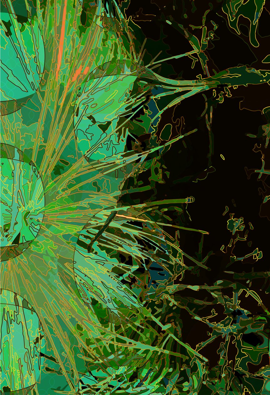 Artiskok_abst_vert2 (digital) af Scott J. Davis
