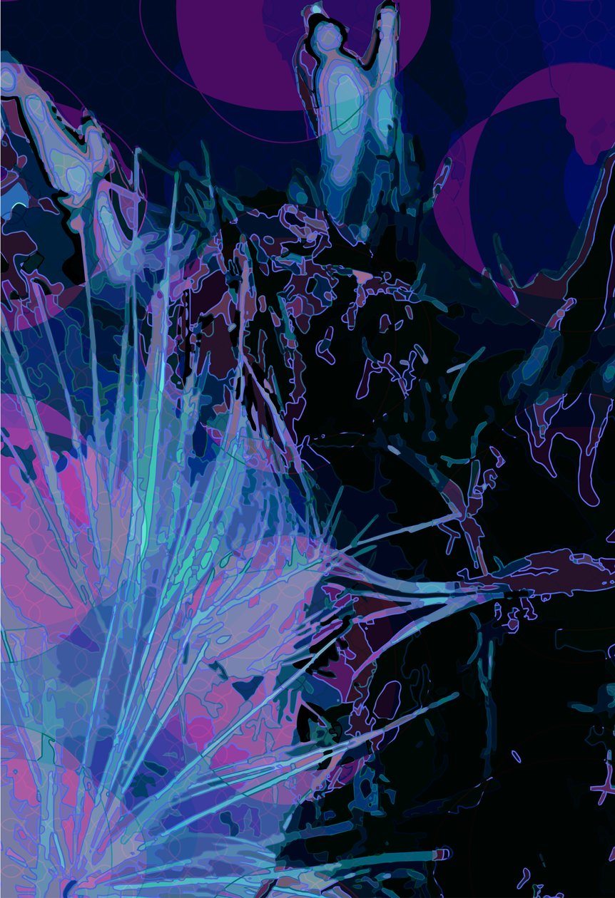 Artichoke_abst_vert5 (digital) af Scott J. Davis