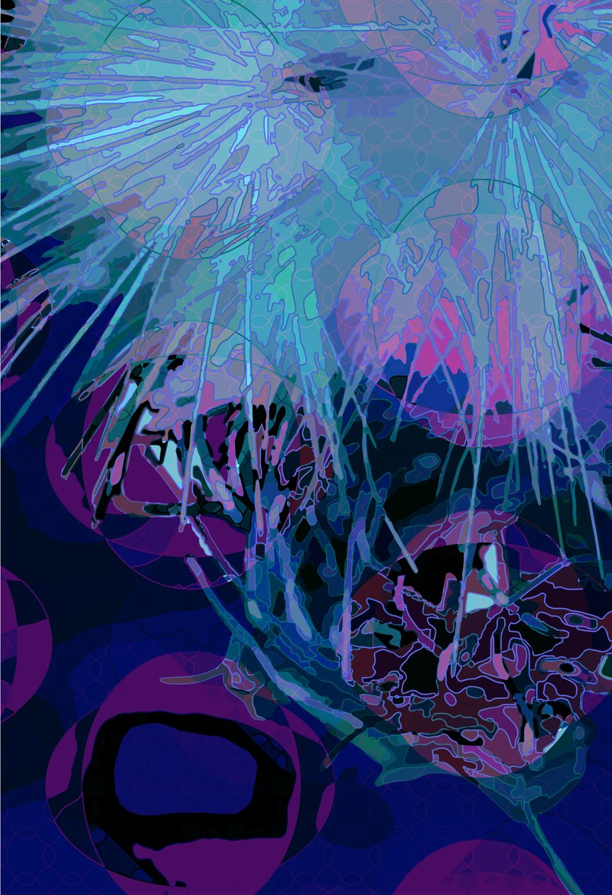 Artiskok_abst_vert9 (digital) af Scott J. Davis