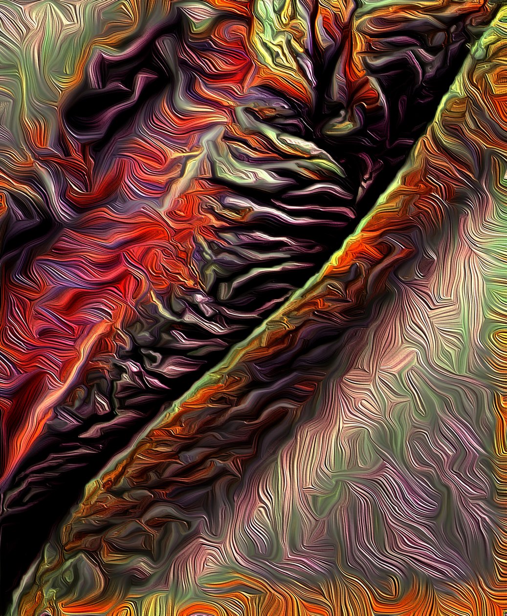 Red Tear, 2021 (digital) af Scott J. Davis