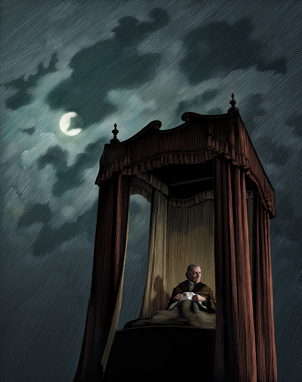 A Christmas Carol, 2009 (scratchboard, farvelagt digitalt) af Scott McKowen