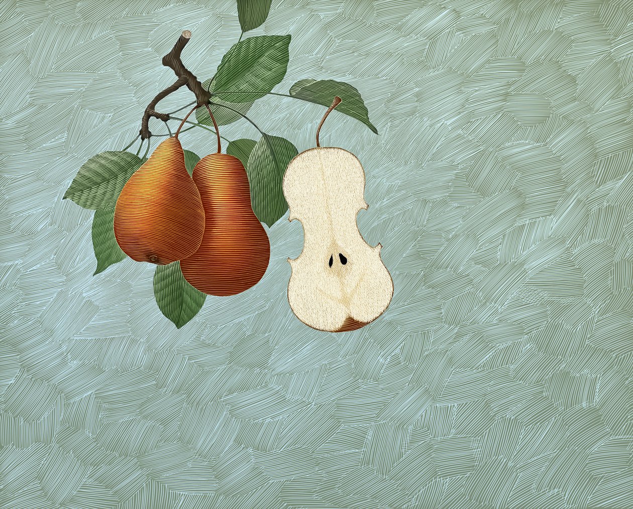 Pyris Stradivarius, 2016 (scratchboard, farvelagt digitalt) af Scott McKowen